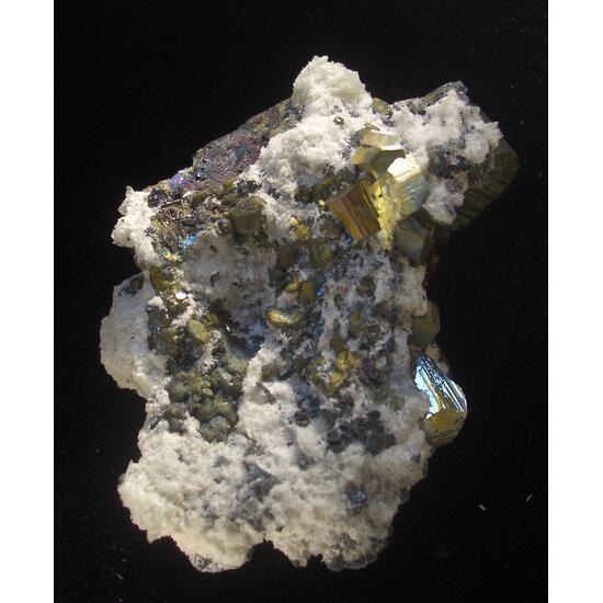 Sphalerite Var Cleiophane Quartz & Pyrite