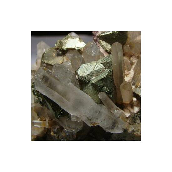 Chalcopyrite On Quartz