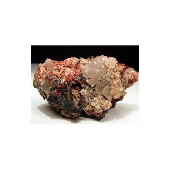 Chalcotrichite Native Copper & Calcite