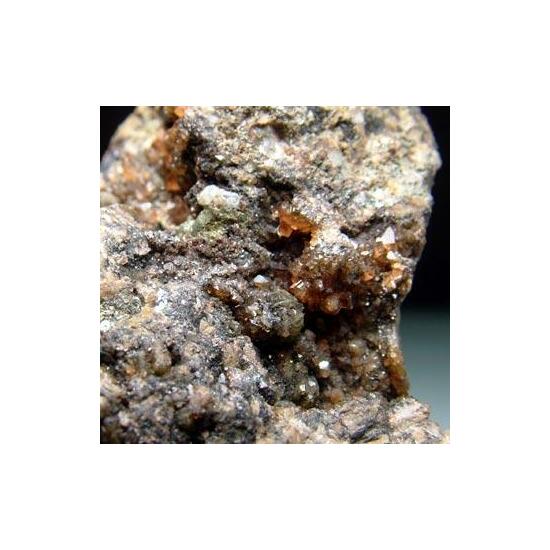 Childrenite With Siderite & Chalcopyrite