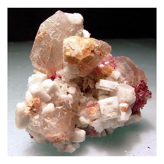 Rubellite Rhodizite Feldspar & Quartz