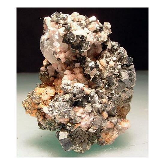 Arsenopyrite Rhodochrosite & Pyrite