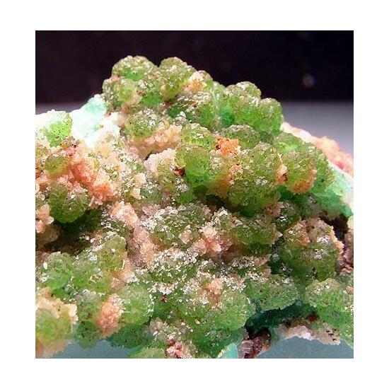 Cuprian Adamite & Calcite