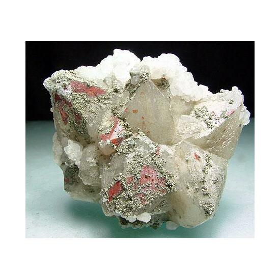 Quartz With Pyrite & Calcite