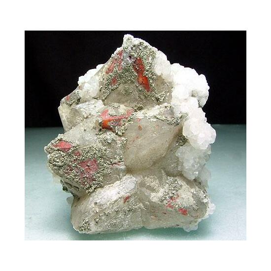 Quartz With Pyrite & Calcite