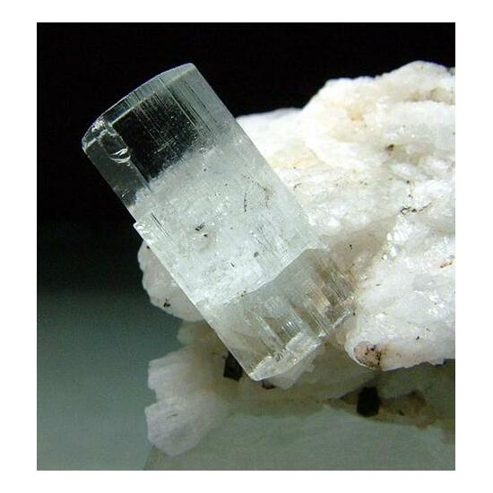 Aquamarine With Albite & Schorl