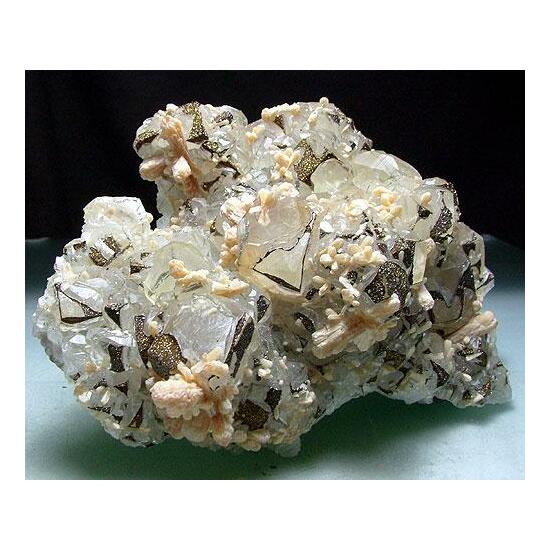 Calcite Pyrite & Stilbite