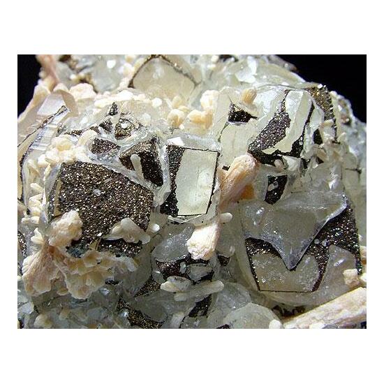 Calcite Pyrite & Stilbite