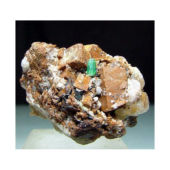 Emerald With Siderite & Hematite