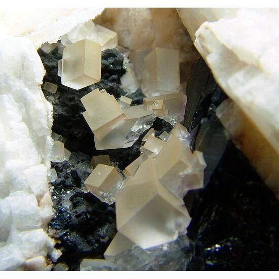 Fluorite Covellite & Tennantite