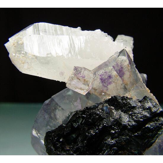 Fluorite With Quartz & Ferberite