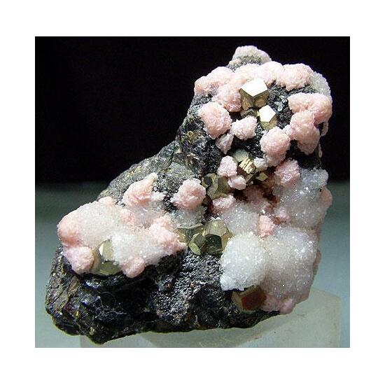 Rhodochrosite Pyrite & Sphalerite