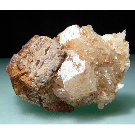 Limonite Psm Pyrite With Calcite