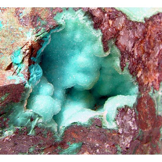 Quartz On Chrysocolla