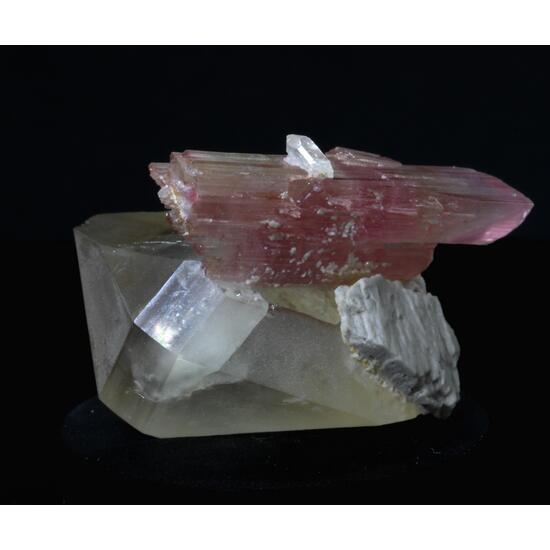 Elbaite On Quartz