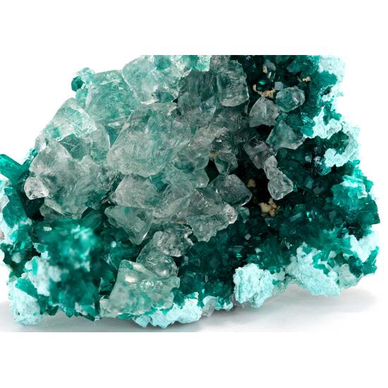 Dioptase & Calcite