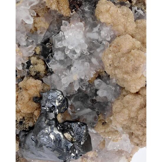 Pyrargyrite Manganoan Calcite & Fluorite