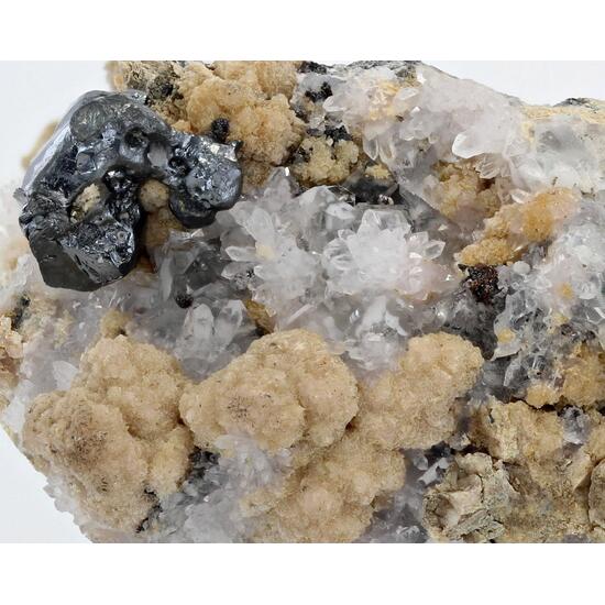 Pyrargyrite Manganoan Calcite & Fluorite