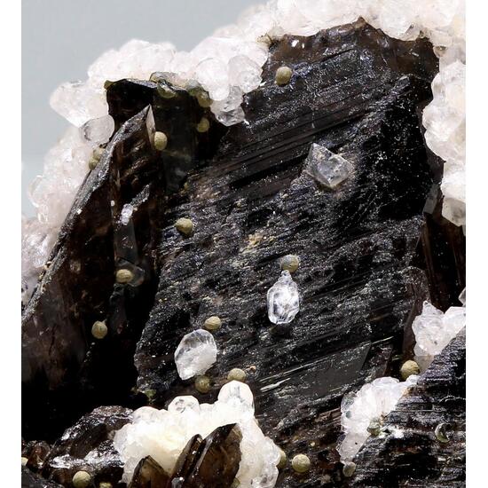 Axinite & Calcite With Chamosite