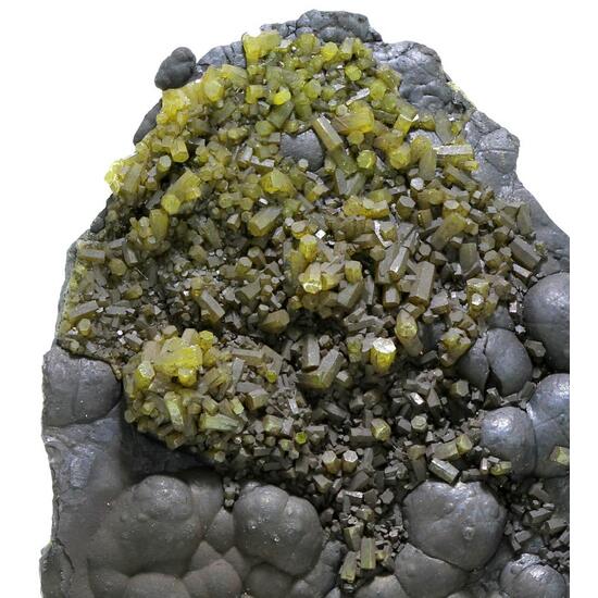 Pyromorphite On Coronadite