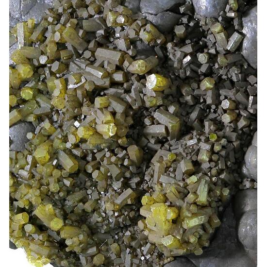 Pyromorphite On Coronadite