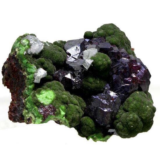 Cuprite With Calcite On Conichalcite