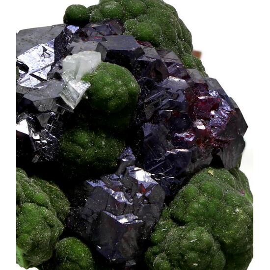 Cuprite With Calcite On Conichalcite