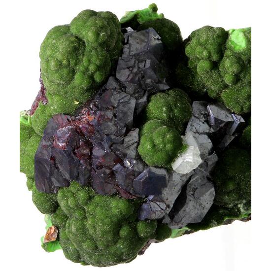 Cuprite With Calcite On Conichalcite