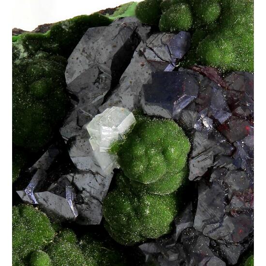 Cuprite With Calcite On Conichalcite