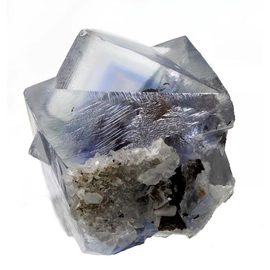 Fluorite With Siderite & Calcite