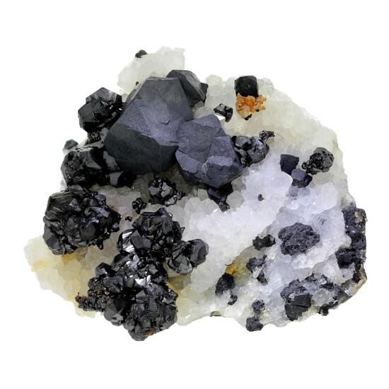 Galena & Sphalerite On Quartz