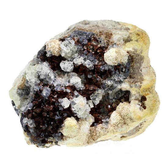 Fluorite Galena Baryte & Goethite