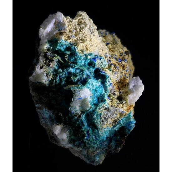 Chrysocolla With Linarite & Brochantite