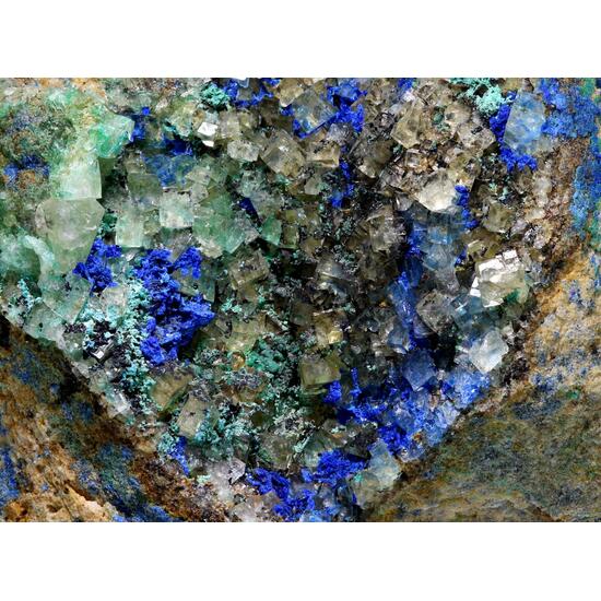 Azurite Malachite & Fluorite