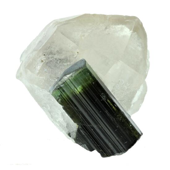 Elbaite On Quartz