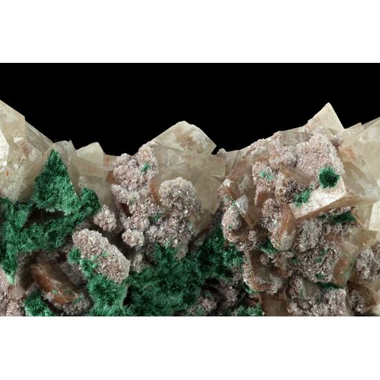 Calcite With Malachite & Dolomite