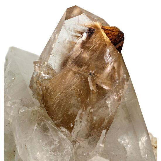 Quartz With Brookite & Rutile