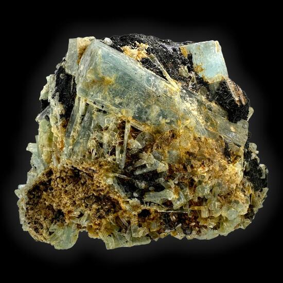 Aquamarine & Schorl