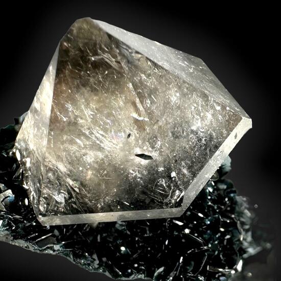 Smoky Quartz On Specularite