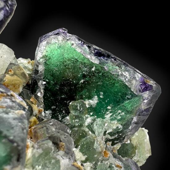 Fluorite With Aquamarine & Schorl