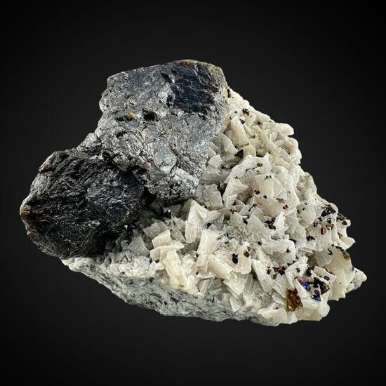 Chalcopyrite & Sphalerite On Dolomite