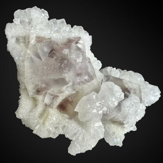 Fluorite & Quartz With Pyrite