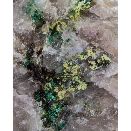 Bromian Chlorargyrite Beyerite & Malachite