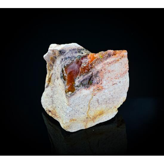 Fire Opal In Rhyolite