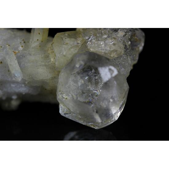Fluorite On Quartz With Calcite