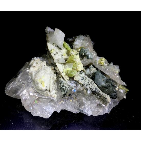 Titanite With Adularia & Calcite