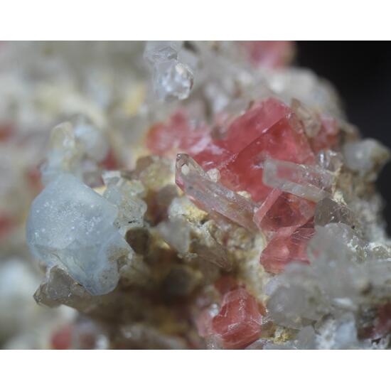 Rhodochrosite Quartz & Fluorite