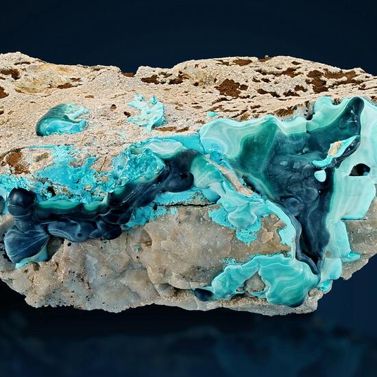 Malachite Chrysocolla & Calcite