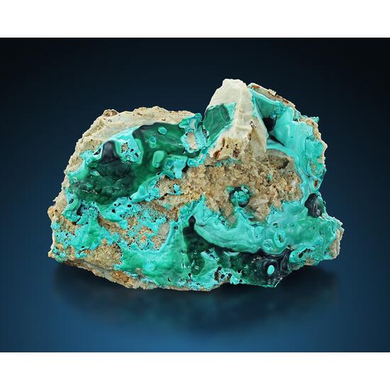 Malachite & Chrysocolla & Calcite