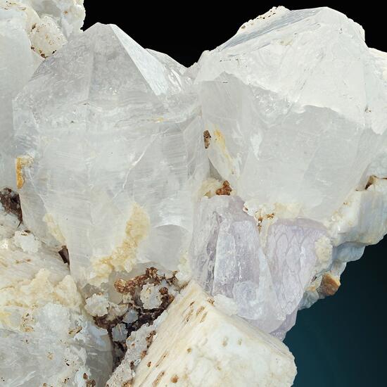 Morganite With Feldspar & Quartz